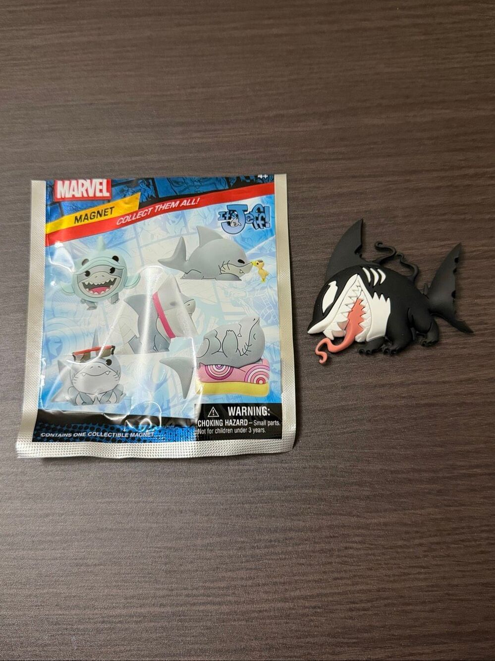 Marvel Rivals Jeff The Shark Figural Blind Bag Magnet - Jeff as Venom